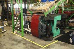 Forklift accident